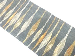 変わり横段模様織り出し　名古屋帯